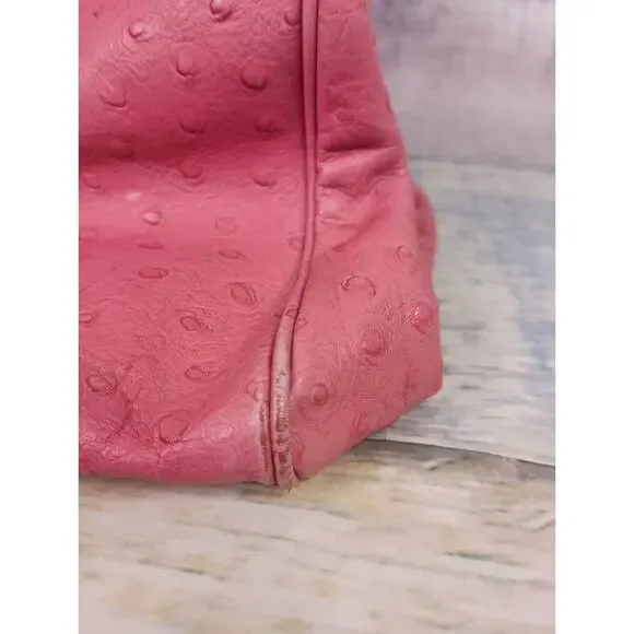 Kate Spade Pink Ostrich-embossed Leather Anisha Bexley Shoulder Bag - Picture 3 of 16
